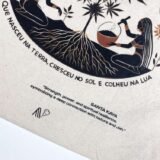 Tote Bag Sagrado Ancestral 100% Algodão Cannábis Cult (vista 3)