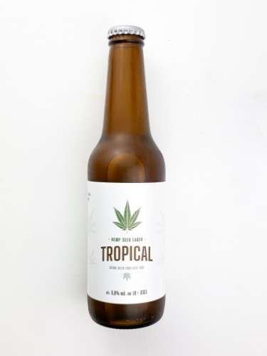 Cerveja Artesanal Tropical de Cânhamo Sem THC, 100% Natural